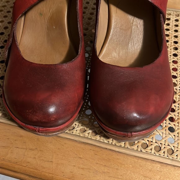 Red Mary Jane, Korkease wedges - Picture 2 of 5